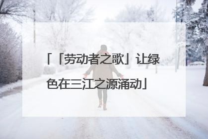 「劳动者之歌」让绿色在三江之源涌动