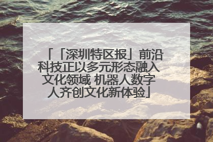 「深圳特区报」前沿科技正以多元形态融入文化领域 机器人数字人齐创文化新体验