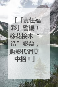 「责任福彩」警惕！移花接木“造”彩票，购彩代销莫中招！