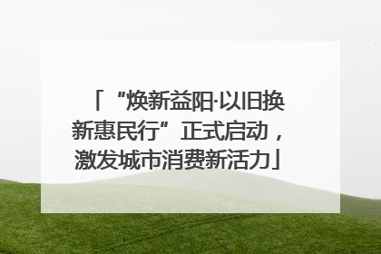 “焕新益阳·以旧换新惠民行”正式启动，激发城市消费新活力