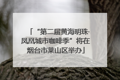 “第二届黄海明珠·凤凰城市咖啡季”将在烟台市莱山区举办
