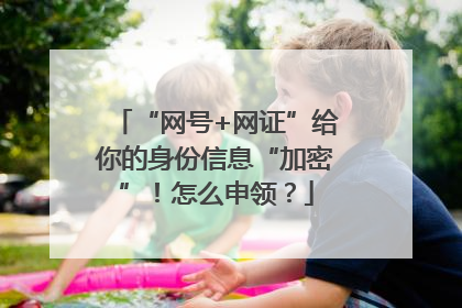 “网号+网证”给你的身份信息“加密”！怎么申领？