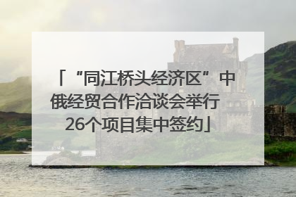 “同江桥头经济区”中俄经贸合作洽谈会举行 26个项目集中签约