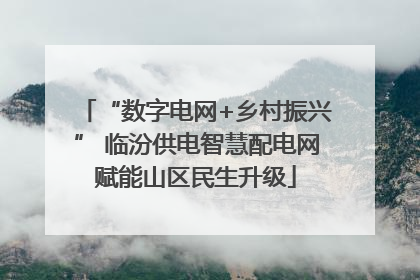 “数字电网+乡村振兴” 临汾供电智慧配电网赋能山区民生升级