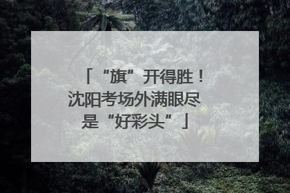 “旗”开得胜！沈阳考场外满眼尽是“好彩头”