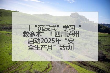 “沉浸式”学习“救命术”！四川泸州启动2025年“安全生产月”活动