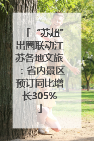 “苏超”出圈联动江苏各地文旅：省内景区预订同比增长305%