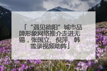 “遇见德阳”城市品牌形象网络推介走进无锡，张国立、倪萍、韩雪录视频助阵