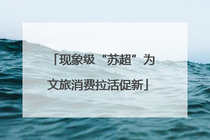 现象级“苏超”为文旅消费拉活促新