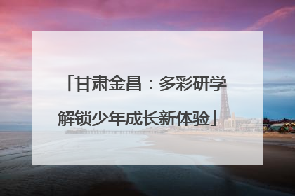 甘肃金昌：多彩研学解锁少年成长新体验