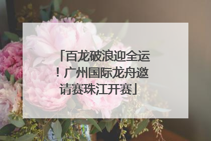 百龙破浪迎全运！广州国际龙舟邀请赛珠江开赛