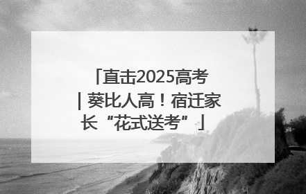 直击2025高考｜葵比人高！宿迁家长“花式送考”