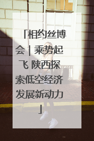 相约丝博会｜乘势起飞 陕西探索低空经济发展新动力