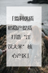 监利优质稻稳产提质 打造“江汉大米”核心产区