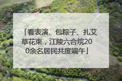 看表演、包粽子、扎艾草花束，江陵六合垸200余名居民共度端午