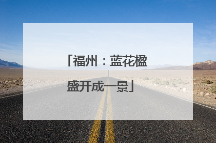 福州：蓝花楹盛开成一景