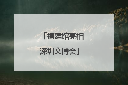 福建馆亮相深圳文博会