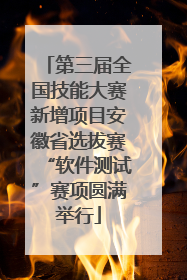 第三届全国技能大赛新增项目安徽省选拔赛“软件测试”赛项圆满举行