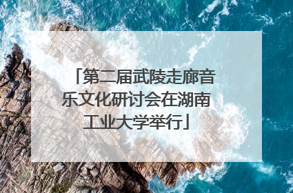 第二届武陵走廊音乐文化研讨会在湖南工业大学举行