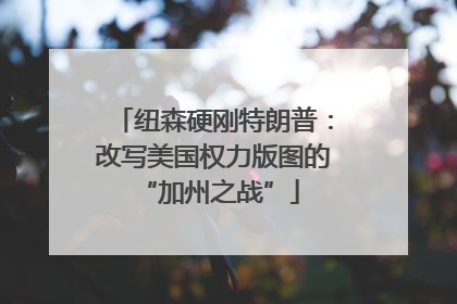 纽森硬刚特朗普：改写美国权力版图的 “加州之战”