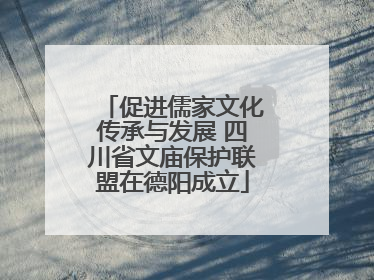 促进儒家文化传承与发展 四川省文庙保护联盟在德阳成立
