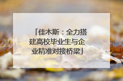 佳木斯：全力搭建高校毕业生与企业精准对接桥梁