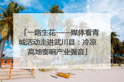 一路生花——媒体看青城活动走进武川县：冷凉高地奏响产业强音