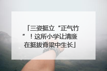 三姿挺立“正气竹”！这所小学让清廉在挺拔脊梁中生长