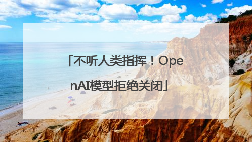 不听人类指挥！OpenAI模型拒绝关闭