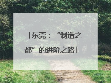 东莞：“制造之都”的进阶之路