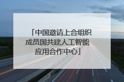 中国邀请上合组织成员国共建人工智能应用合作中心