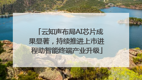 云知声布局AI芯片成果显著，持续推进上市进程助智能终端产业升级