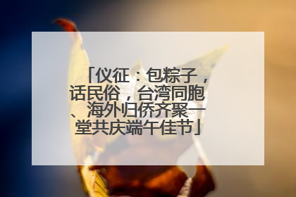 仪征：包粽子，话民俗，台湾同胞、海外归侨齐聚一堂共庆端午佳节