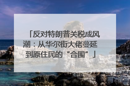 反对特朗普关税成风潮：从华尔街大佬蔓延到原住民的“合围”