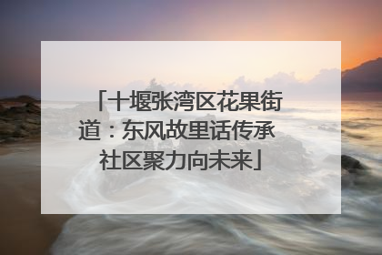 十堰张湾区花果街道：东风故里话传承 社区聚力向未来