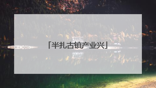 半扎古镇产业兴