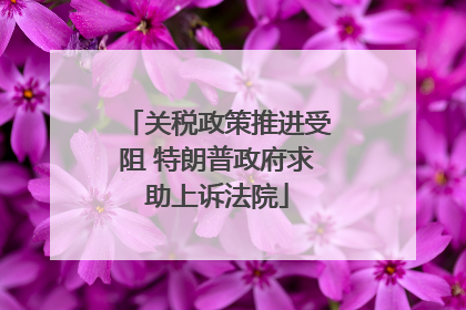关税政策推进受阻 特朗普政府求助上诉法院
