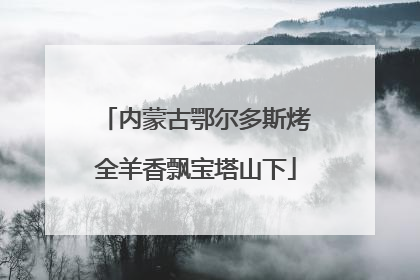 内蒙古鄂尔多斯烤全羊香飘宝塔山下