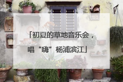 初夏的草地音乐会，唱“嗨”杨浦滨江