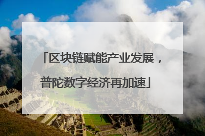 区块链赋能产业发展，普陀数字经济再加速