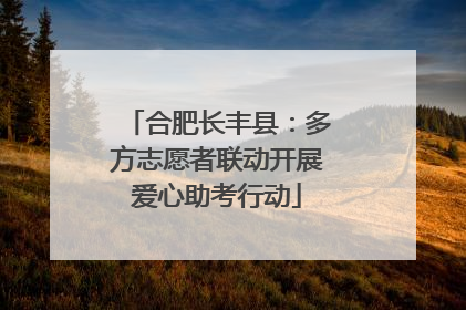 合肥长丰县：多方志愿者联动开展爱心助考行动