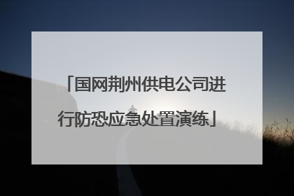 国网荆州供电公司进行防恐应急处置演练