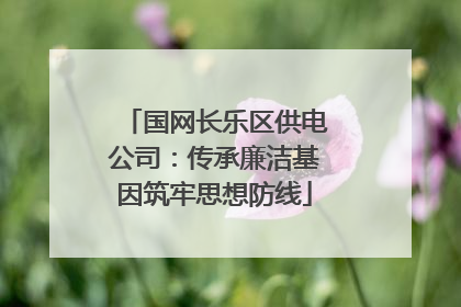 国网长乐区供电公司：传承廉洁基因筑牢思想防线