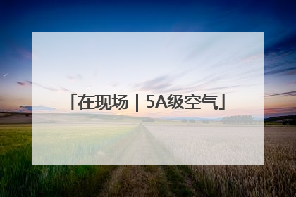 在现场｜5A级空气