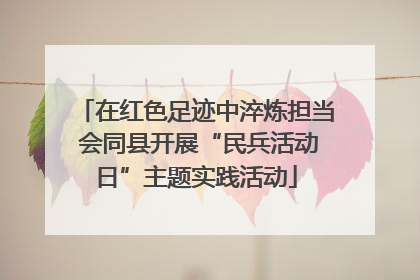 在红色足迹中淬炼担当 会同县开展“民兵活动日”主题实践活动