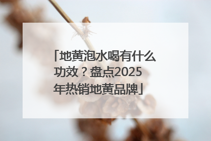 地黄泡水喝有什么功效？盘点2025年热销地黄品牌