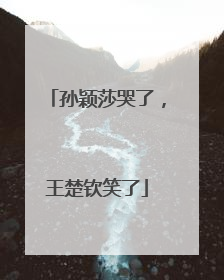 孙颖莎哭了，王楚钦笑了