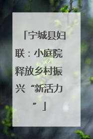 宁城县妇联：小庭院释放乡村振兴“新活力”