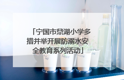 宁国市鼎湖小学多措并举开展防溺水安全教育系列活动