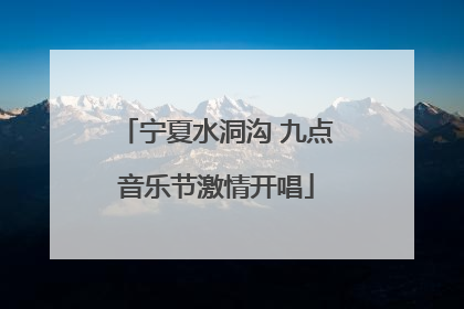 宁夏水洞沟 九点音乐节激情开唱